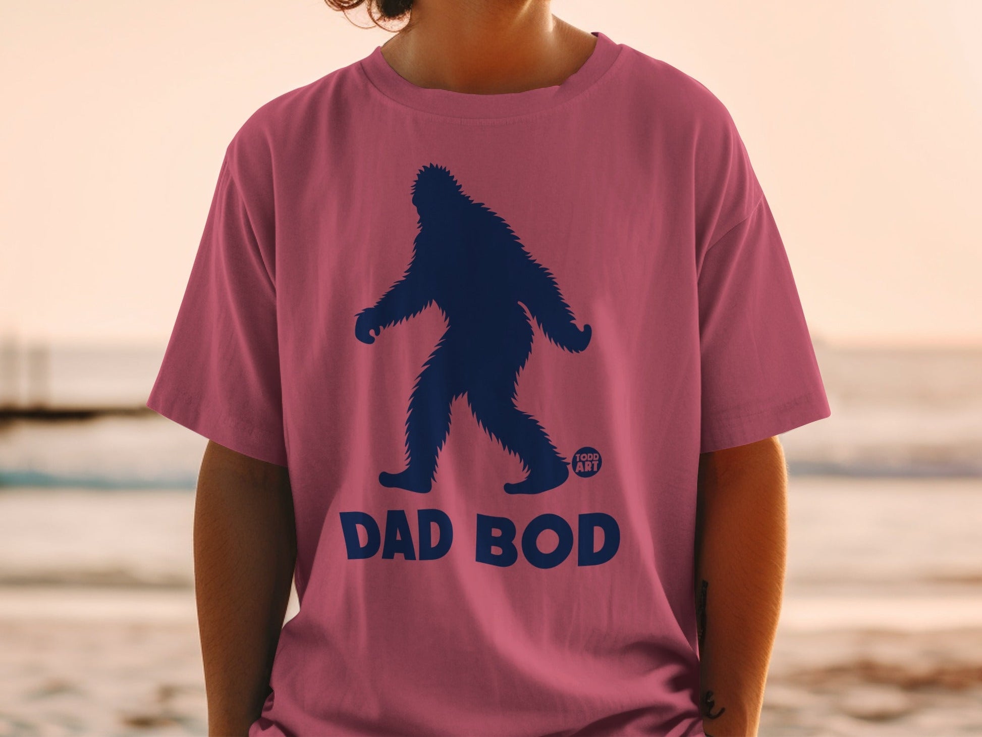 Todd Art Dad Bod Bigfoot Graphic T-Shirt