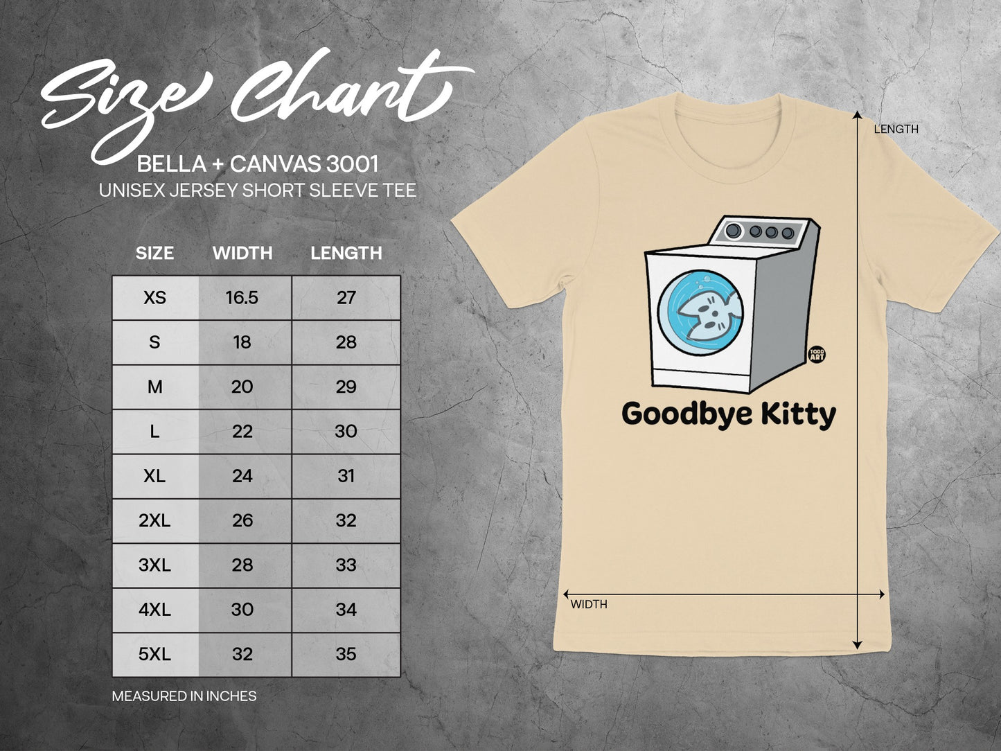 Goodbye Kitty Graphic Print Unisex T-Shirt