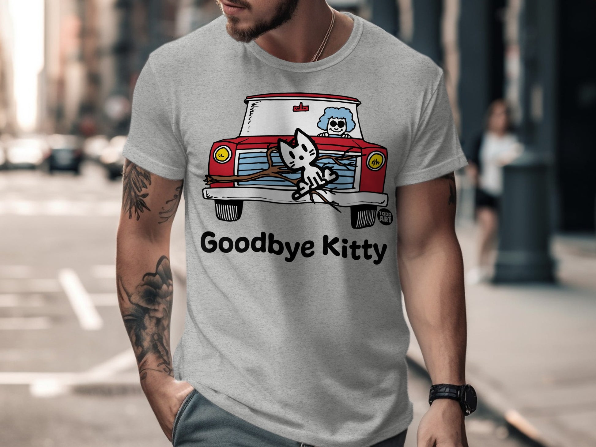 Goodbye Kitty Graphic T-shirt for Urban Outfitters