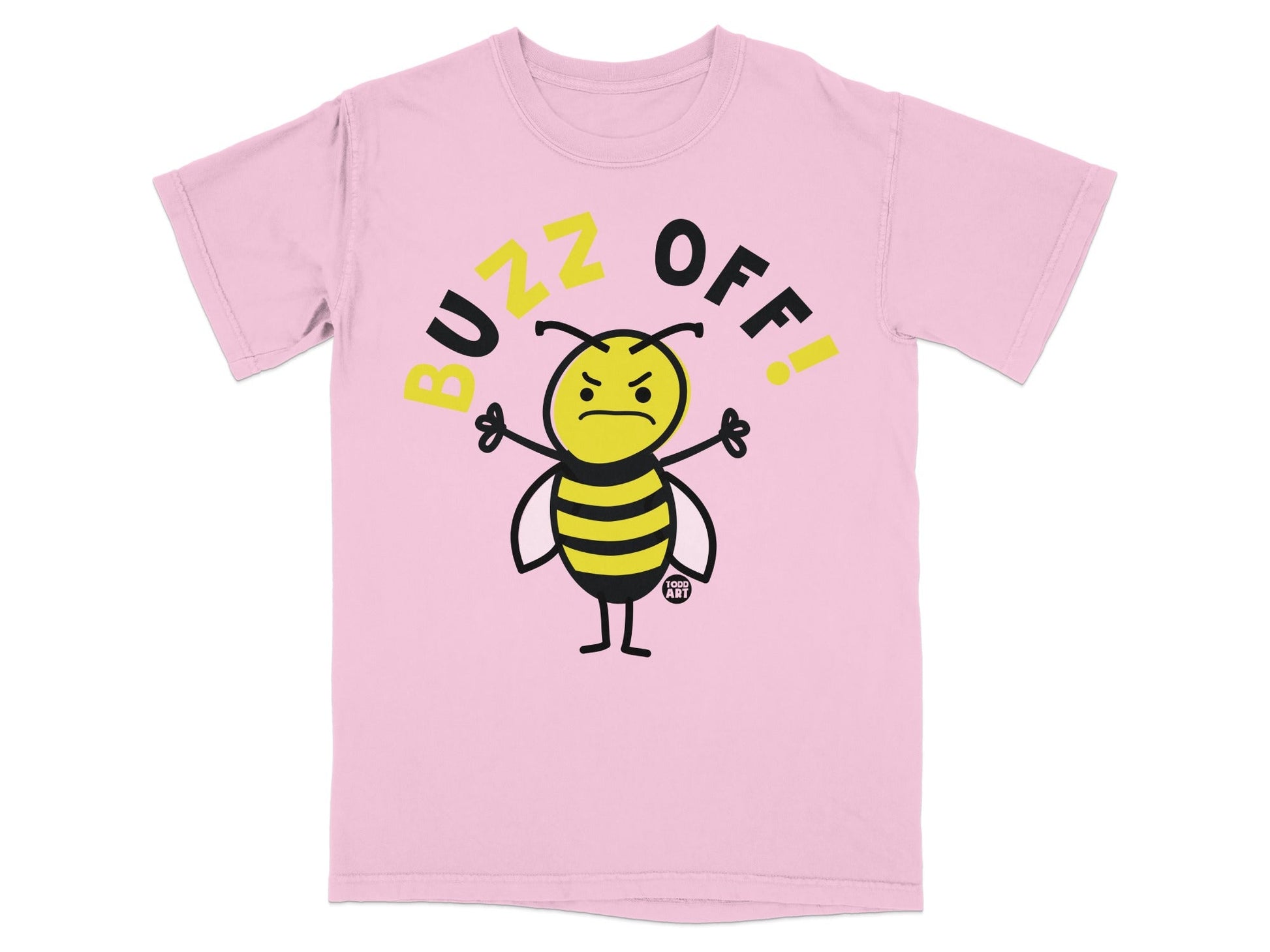 Buzz Off Angry Bee Graphic T-shirt