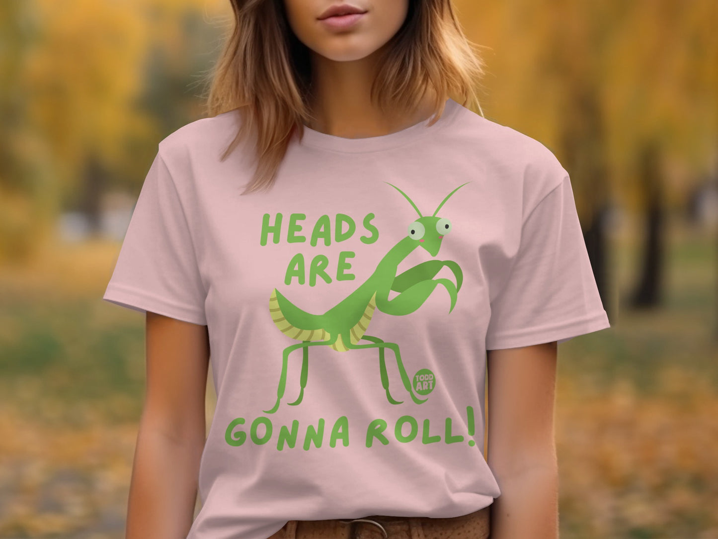 Heads Are Gonna Roll Tease Funny Graphic T-Shirt