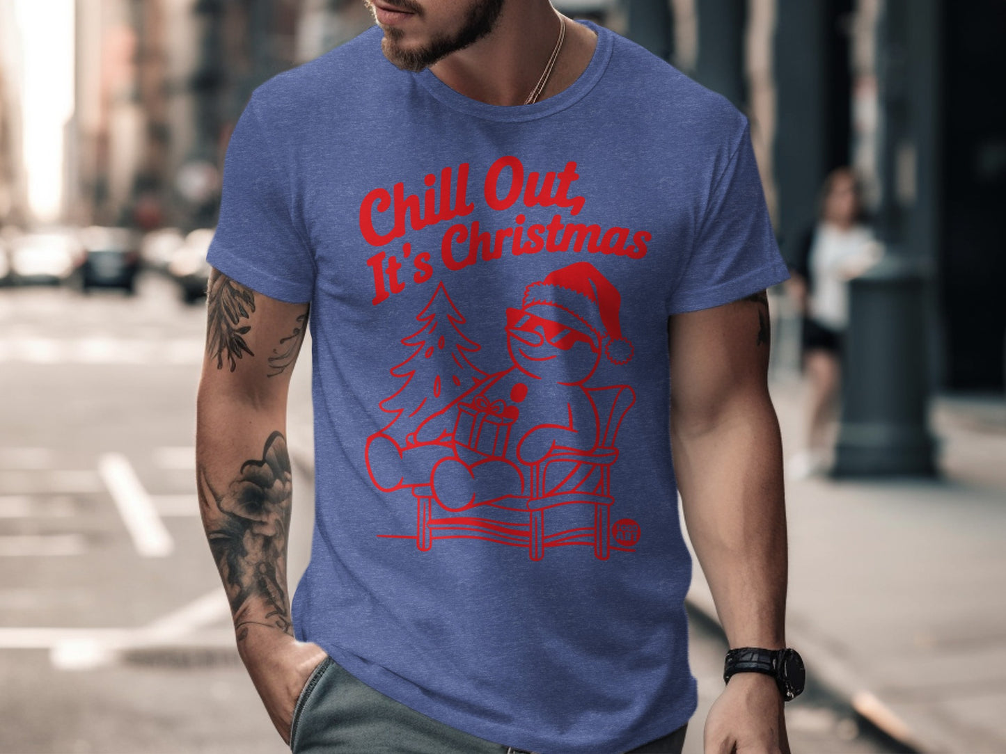 Chill Out It's Christmas Funny Graphic T-Shirt Product