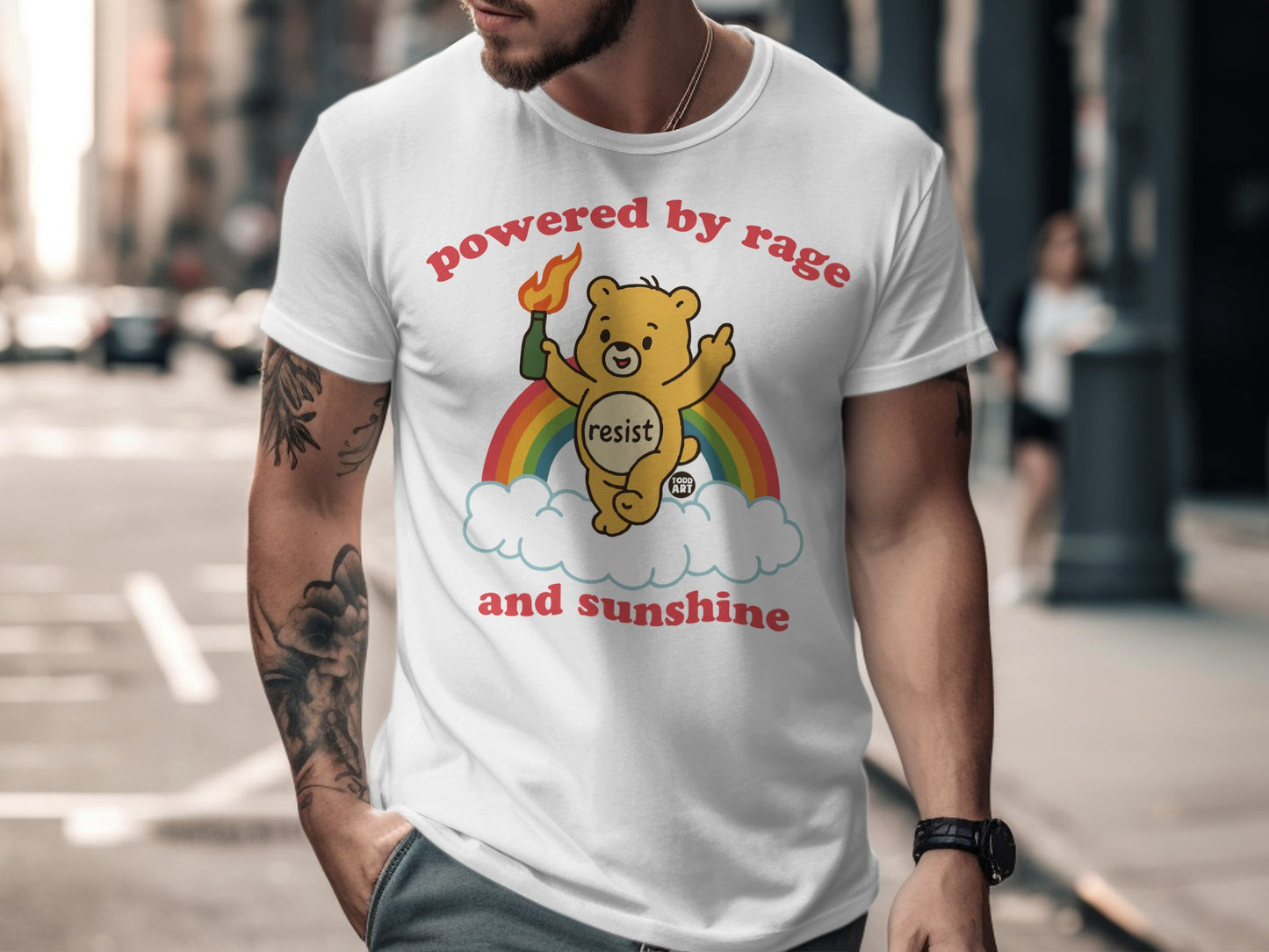 Powered by Rage and Sunshine Resist T-Shirt