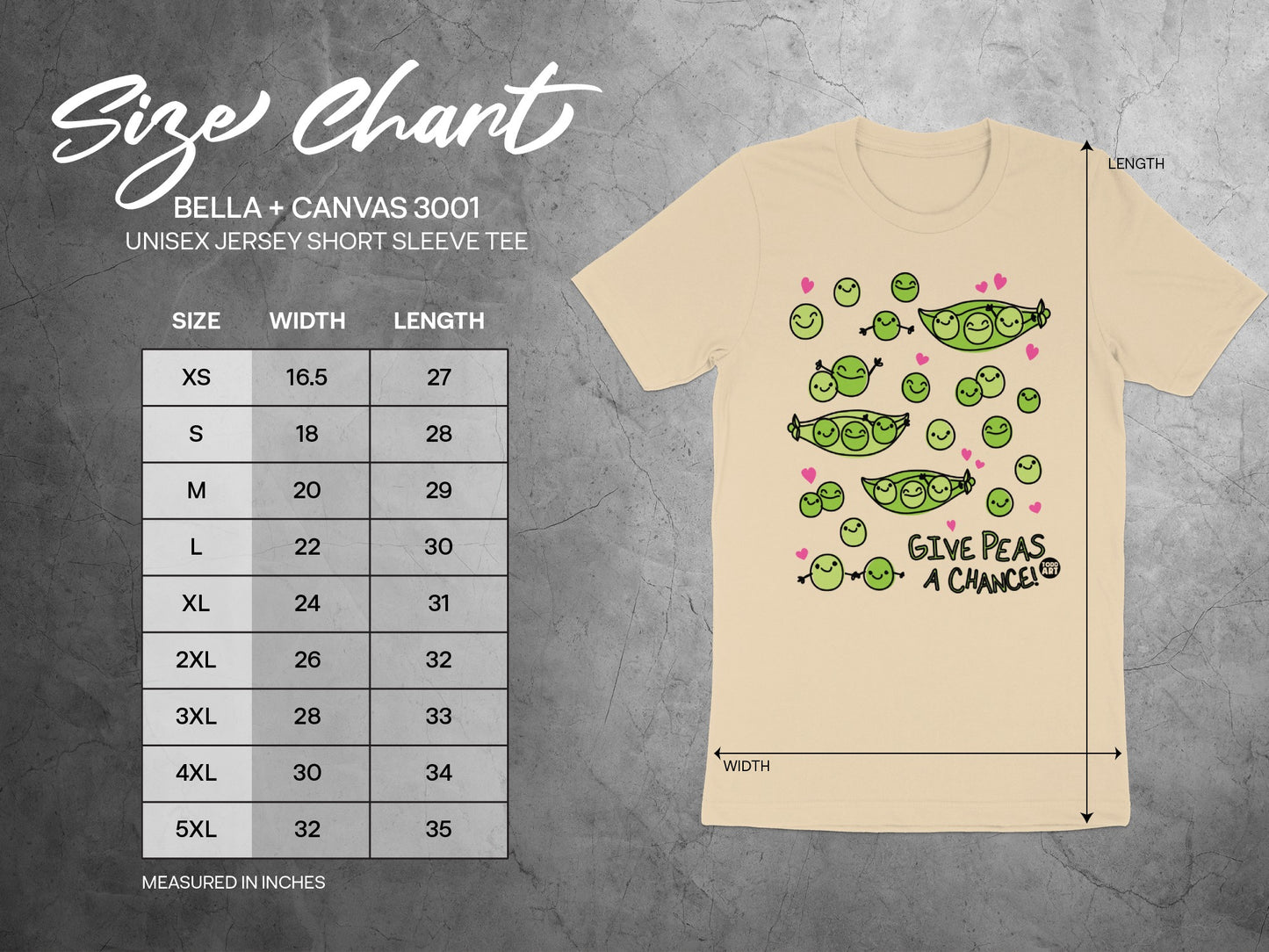 Give Peas a Chance Unisex Jersey Short Sleeve Tee
