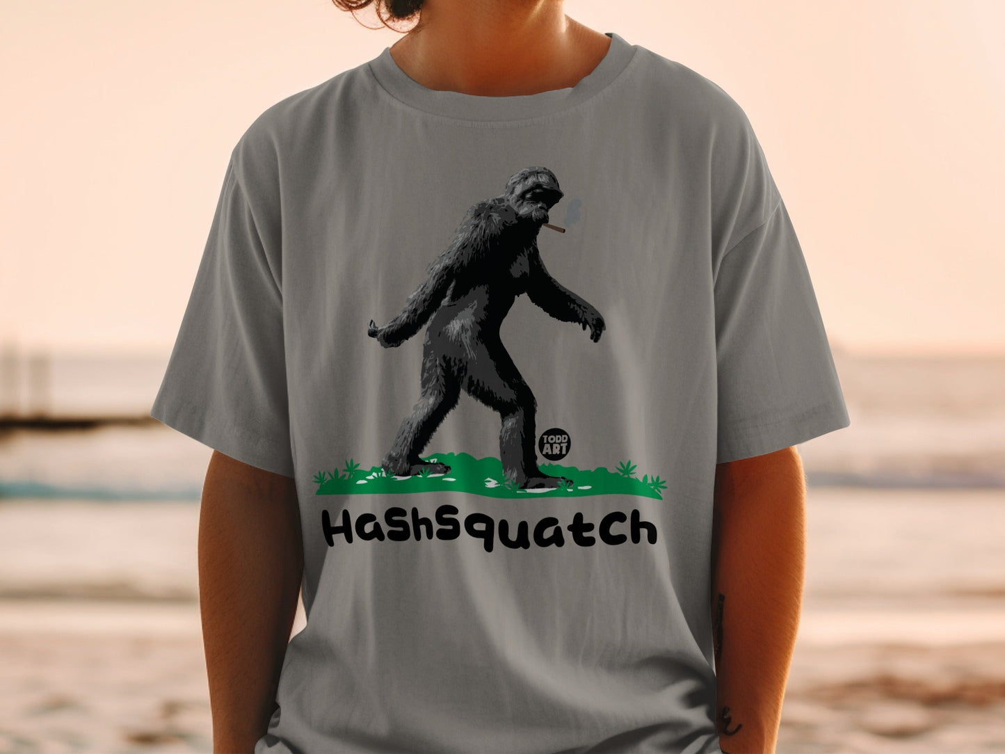 HashSquatch Bigfoot Graphic T-Shirt Urban Streetwear