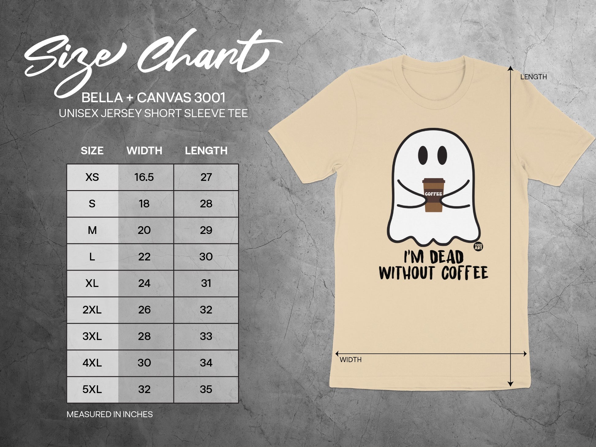 I'm Dead Without Coffee Unisex Jersey Product