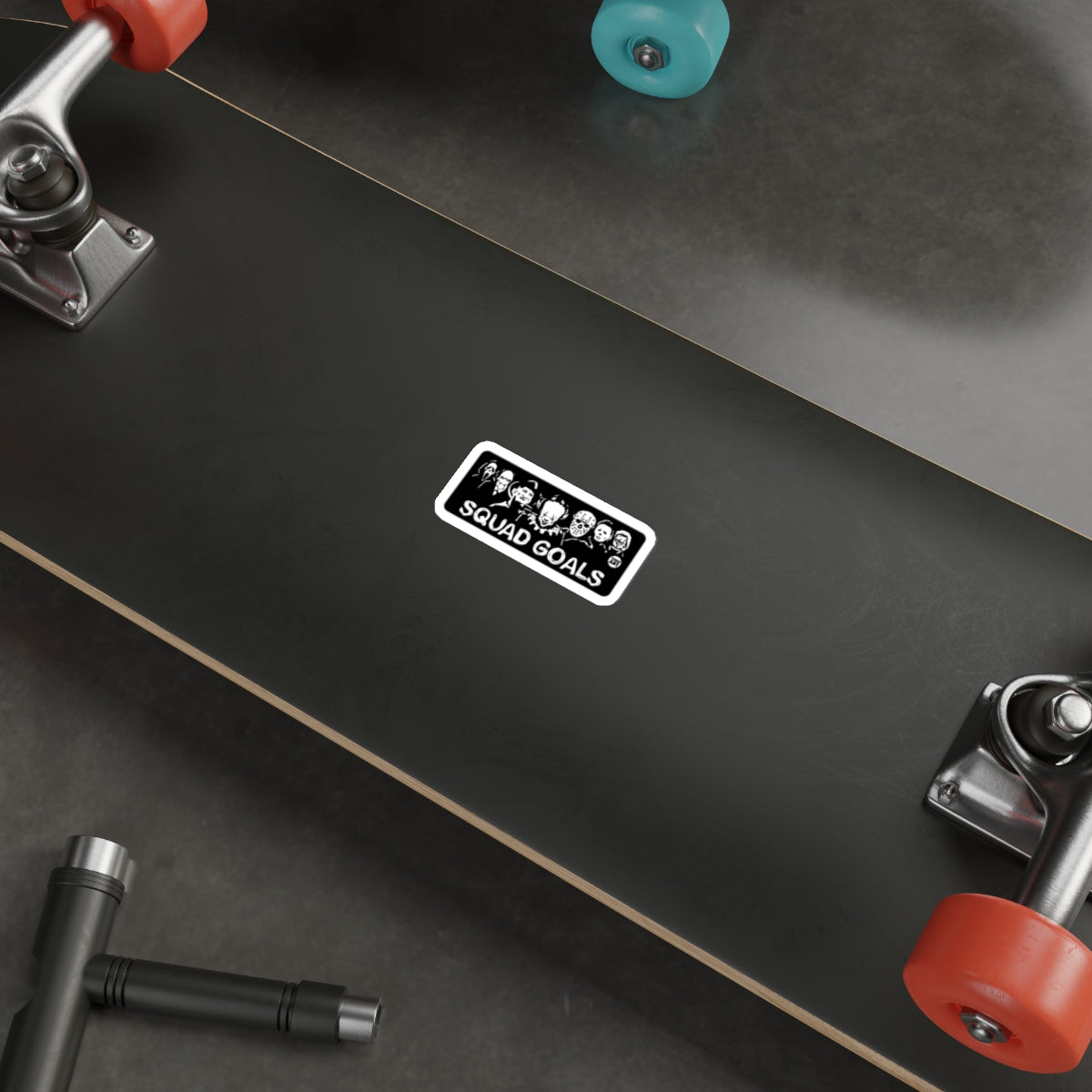 SQUAD GOALS Sticker for Custom Skateboard Deck