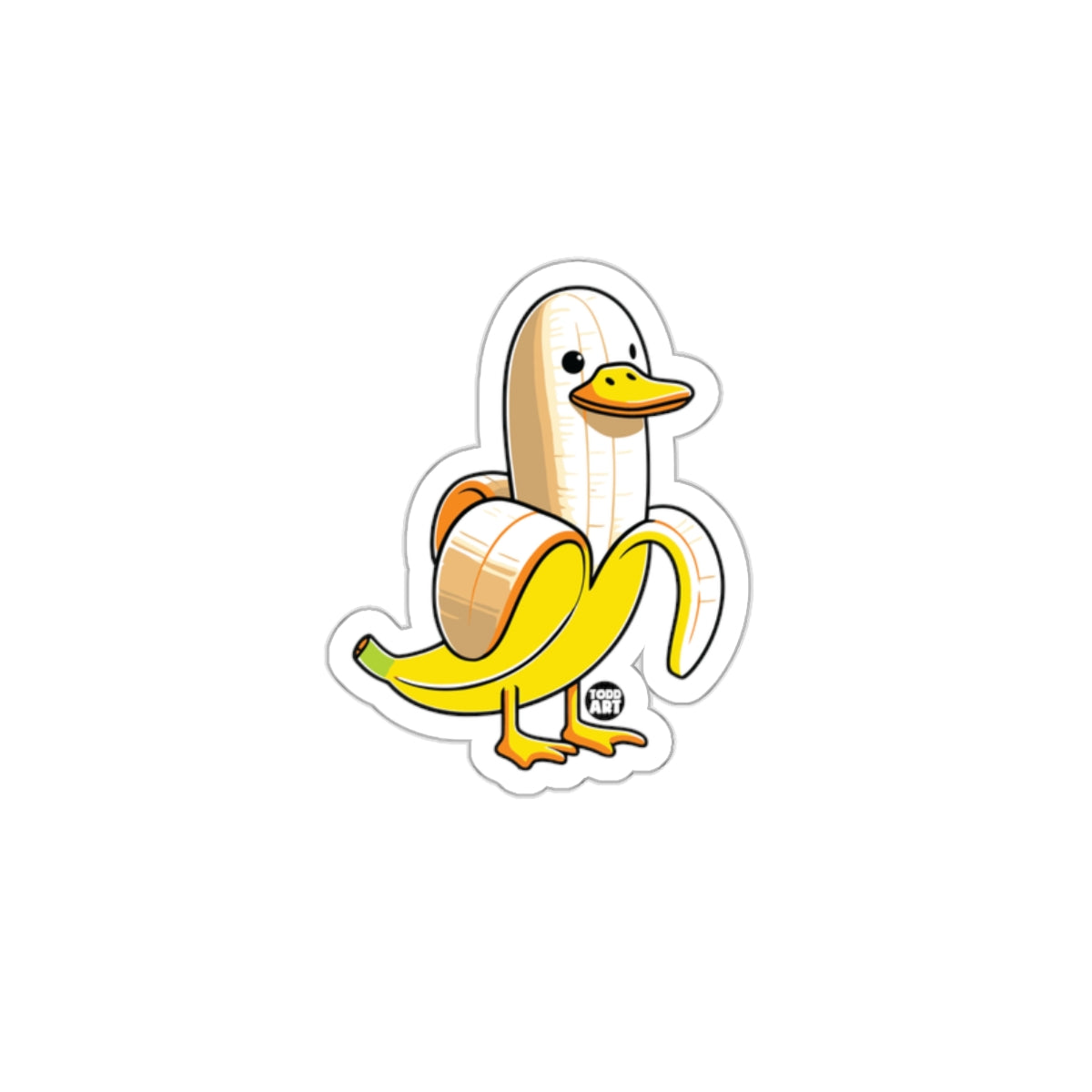 Funny Duck Banana Hybrid Cartoon Sticker Product