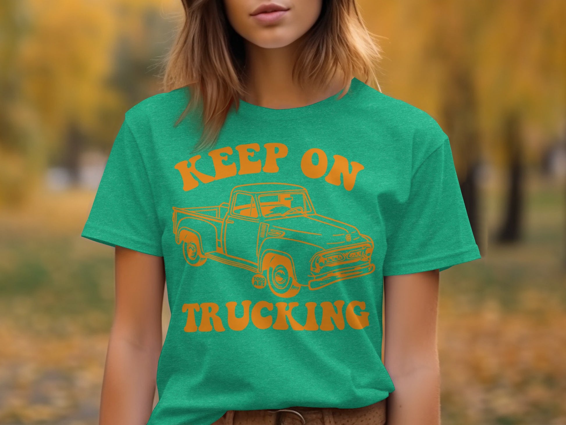 Keep On Trucking Graphic T-shirt for Casual Style