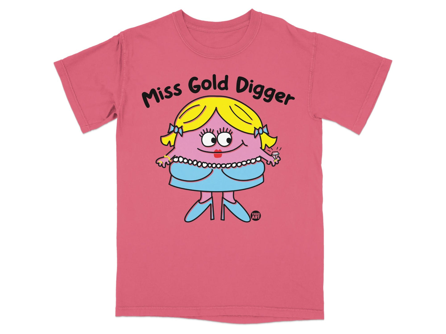 Miss Gold Digger Cute Graphic T-Shirt for Kids