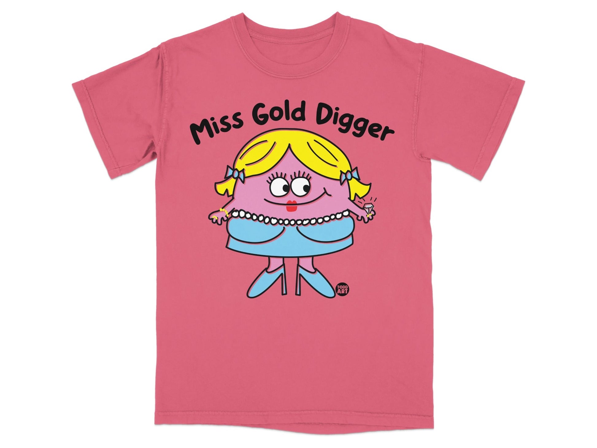 Miss Gold Digger Cute Graphic T-Shirt for Kids