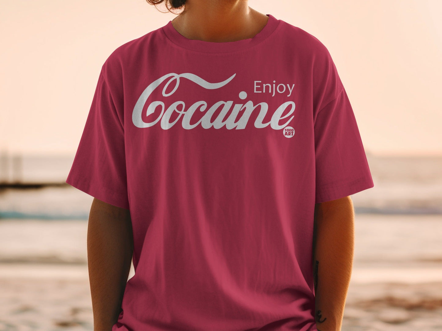 Enjoy Cocaine Todd Art Graphic Tee Matching Shirt