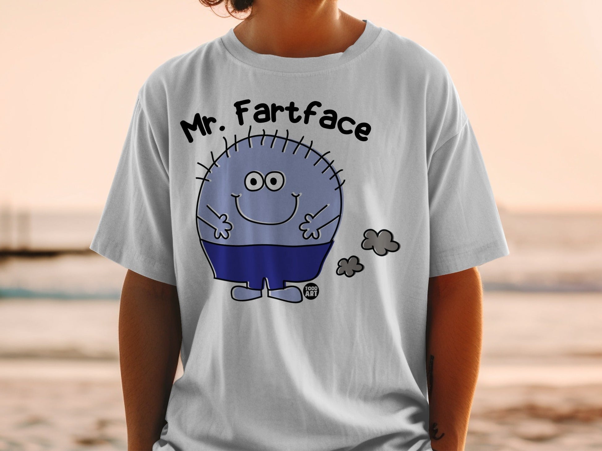 Mr. Fartface Funny Cartoon Character Shirt