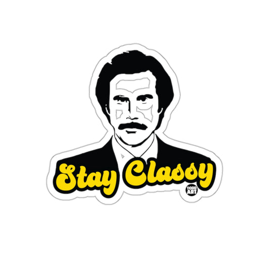 Stay Classy Todd Art Illustration Stylish Design sticker