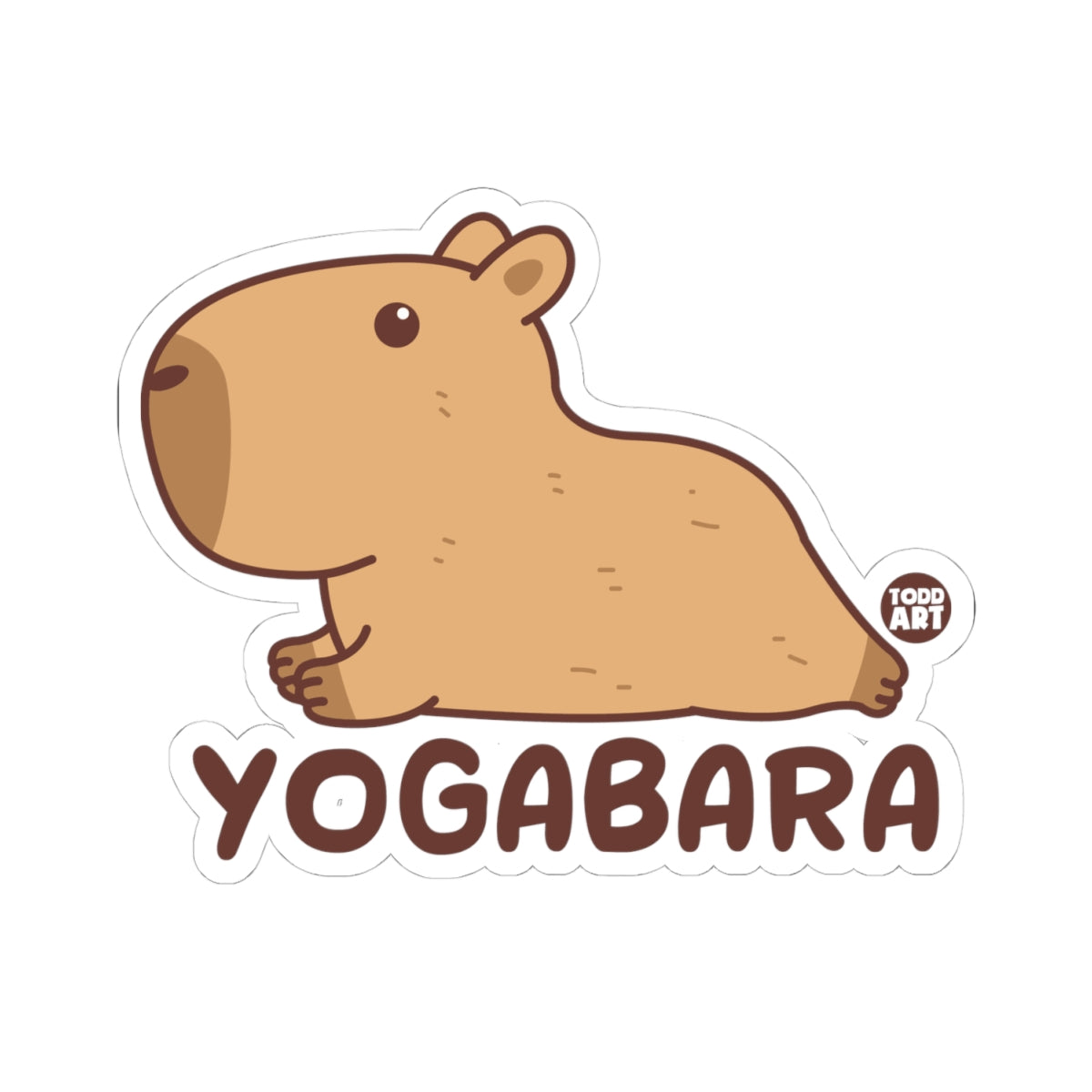 Yogabara RelaxingTodd Art Sticker