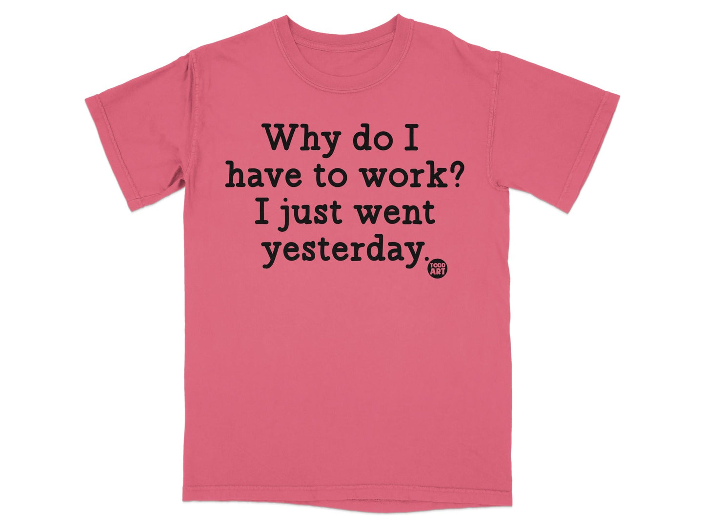 Why do I have to work I just went yesterday T-Shirt