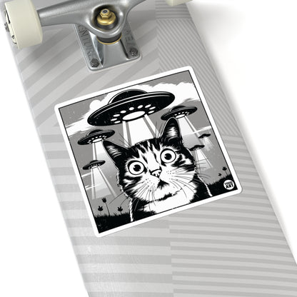Cat AbductionTodd Art Sticker