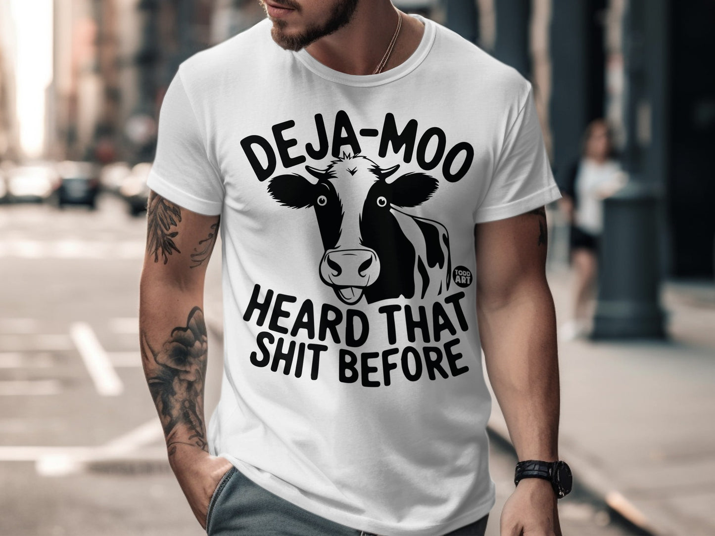 DEJA-MOO Heard That Shit Before Graphic Tee