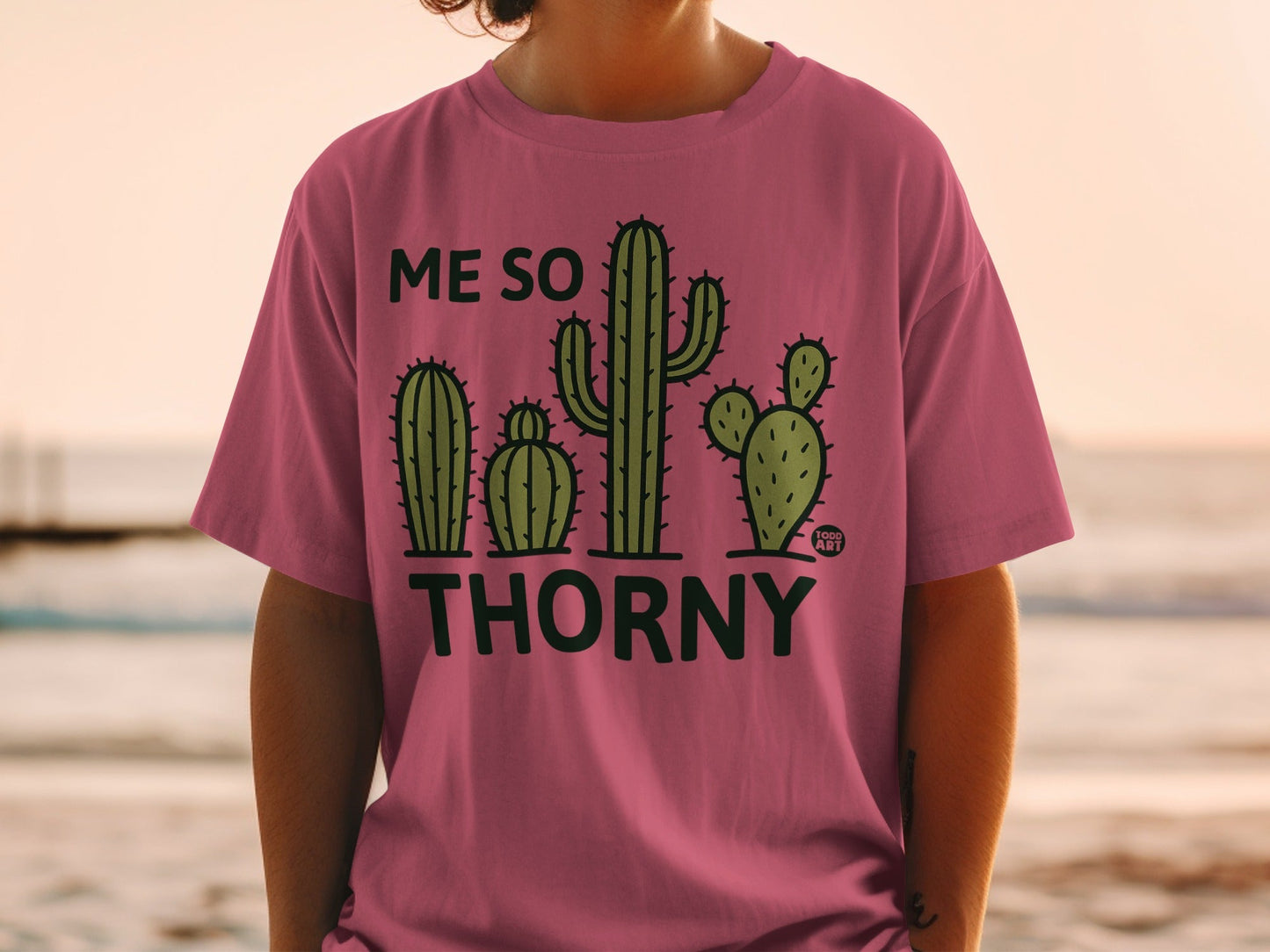 Me So Thorny Funny Cactus Graphic Tee Shirt