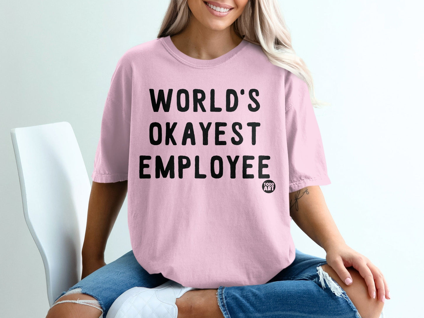 World's Okayest Employee Graphic T-Shirt