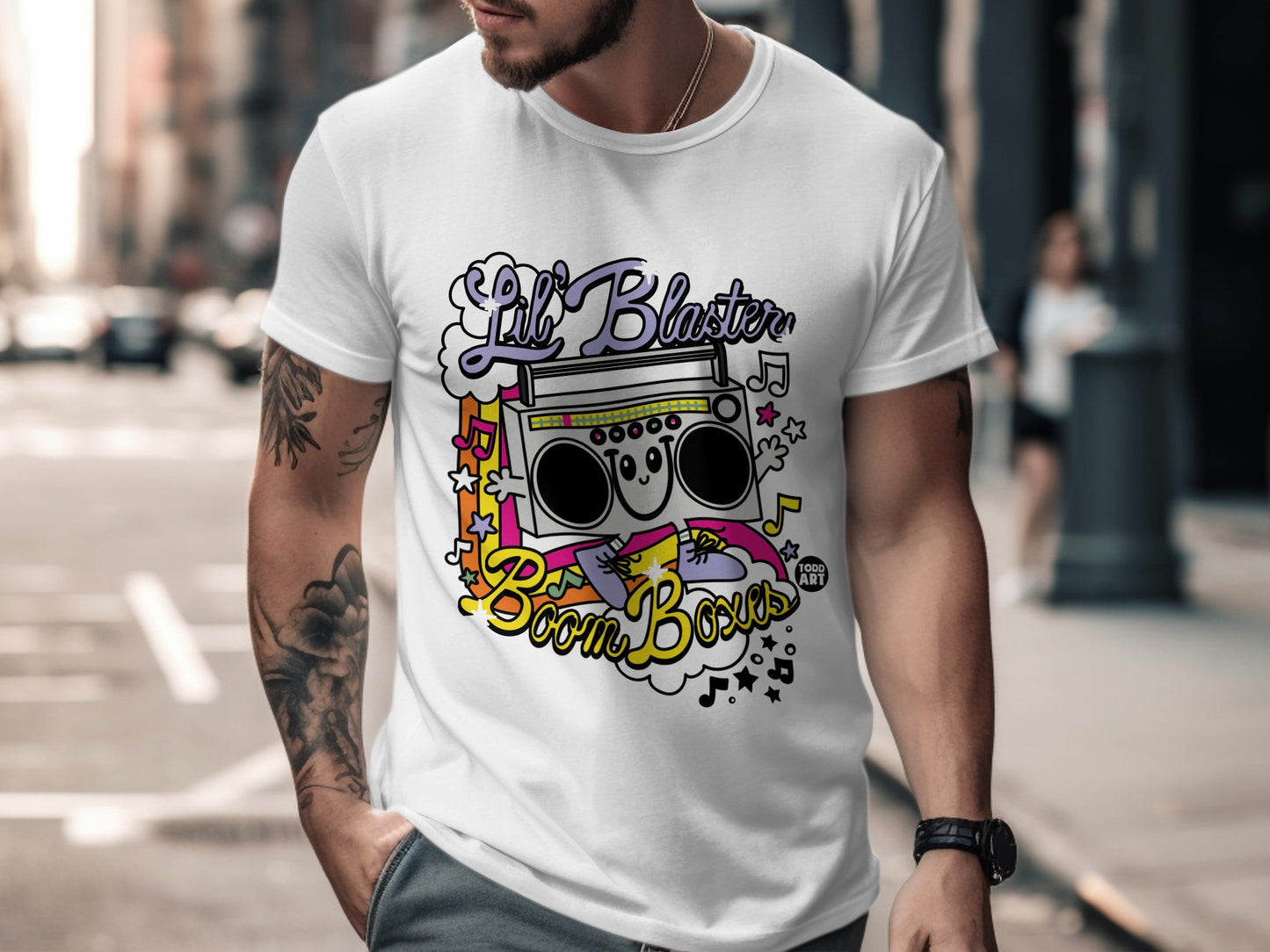 Lil Blaster Boom Box Graphic Tee Shirt for Sale