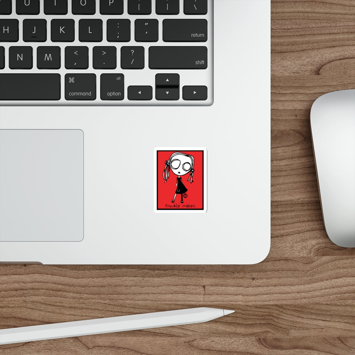 Trouble Maker Character Sticker Fun Laptop Decoration