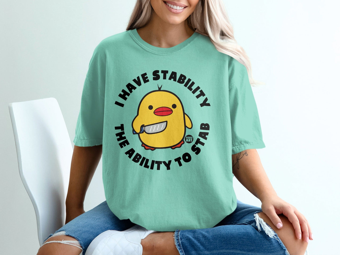 I Have Stability The Ability To Stab Graphic T-shirt