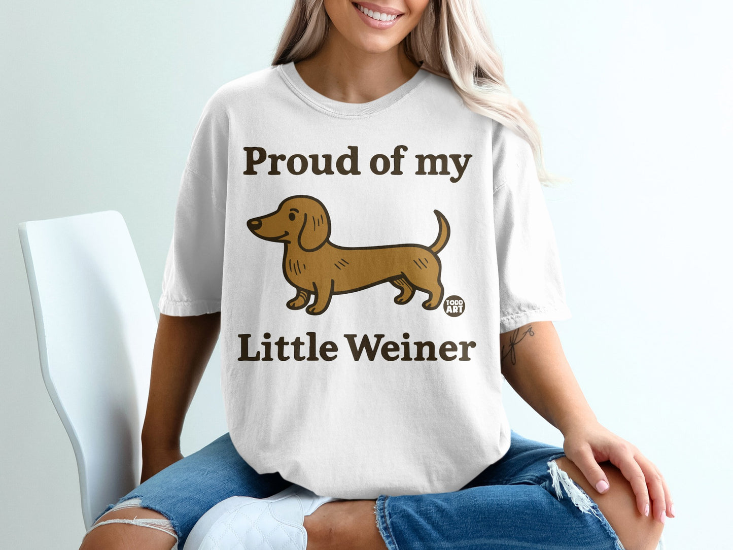 Proud of My Little Weiner Graphic T-Shirt