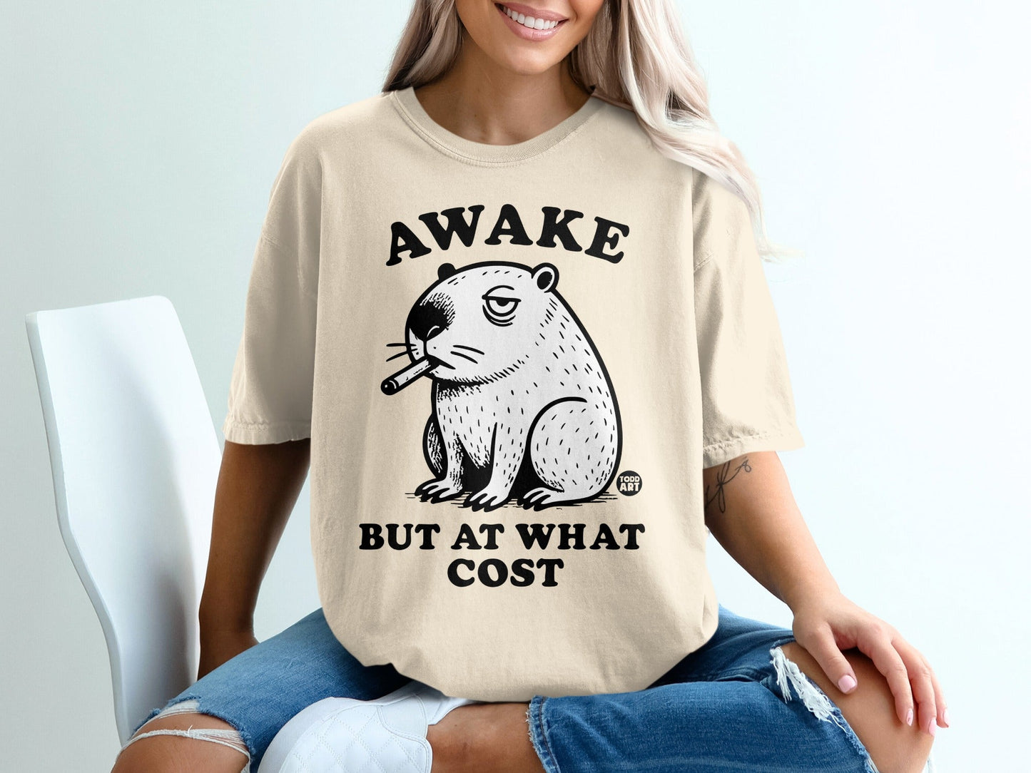 Awake But At What Cost Graphic Tee Product