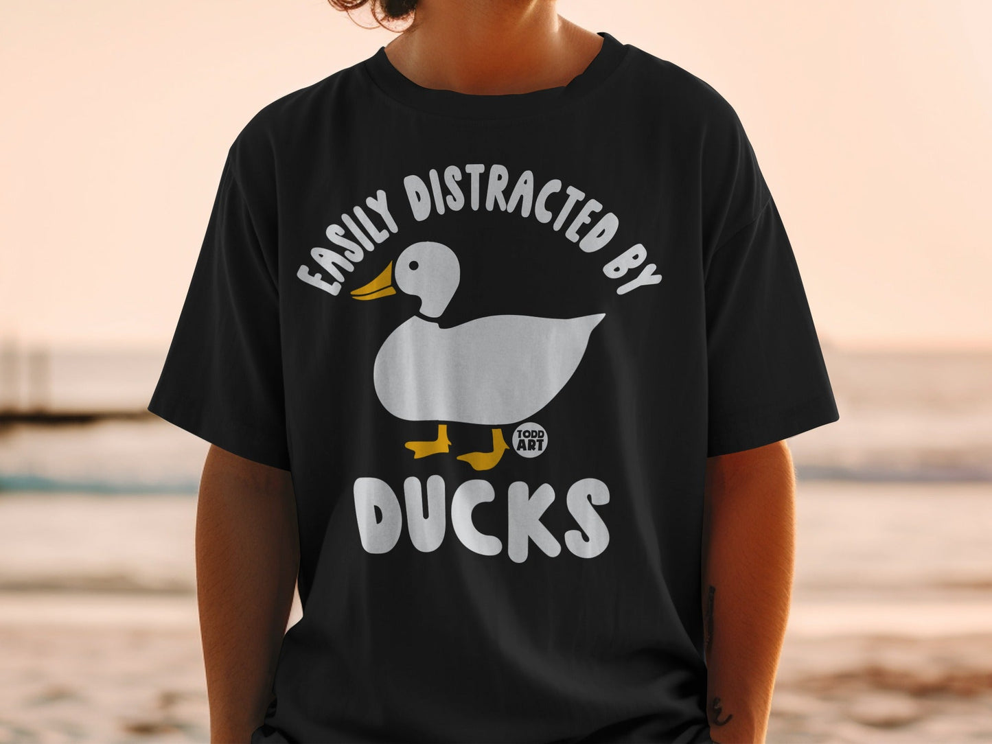Easily Distracted by Ducks Graphic T-Shirt