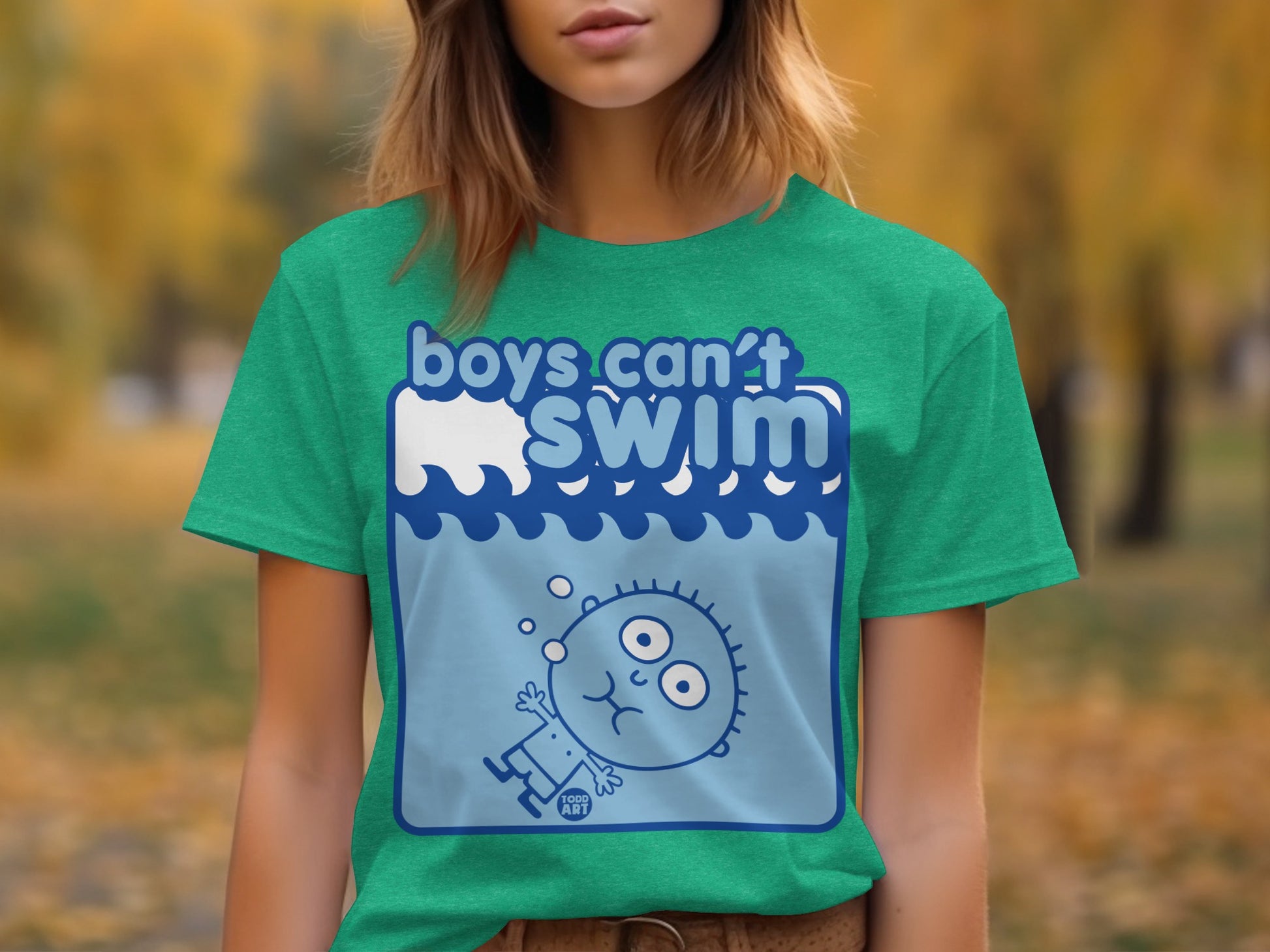 Boys Can't Swim Vibrant Graphic Tee
