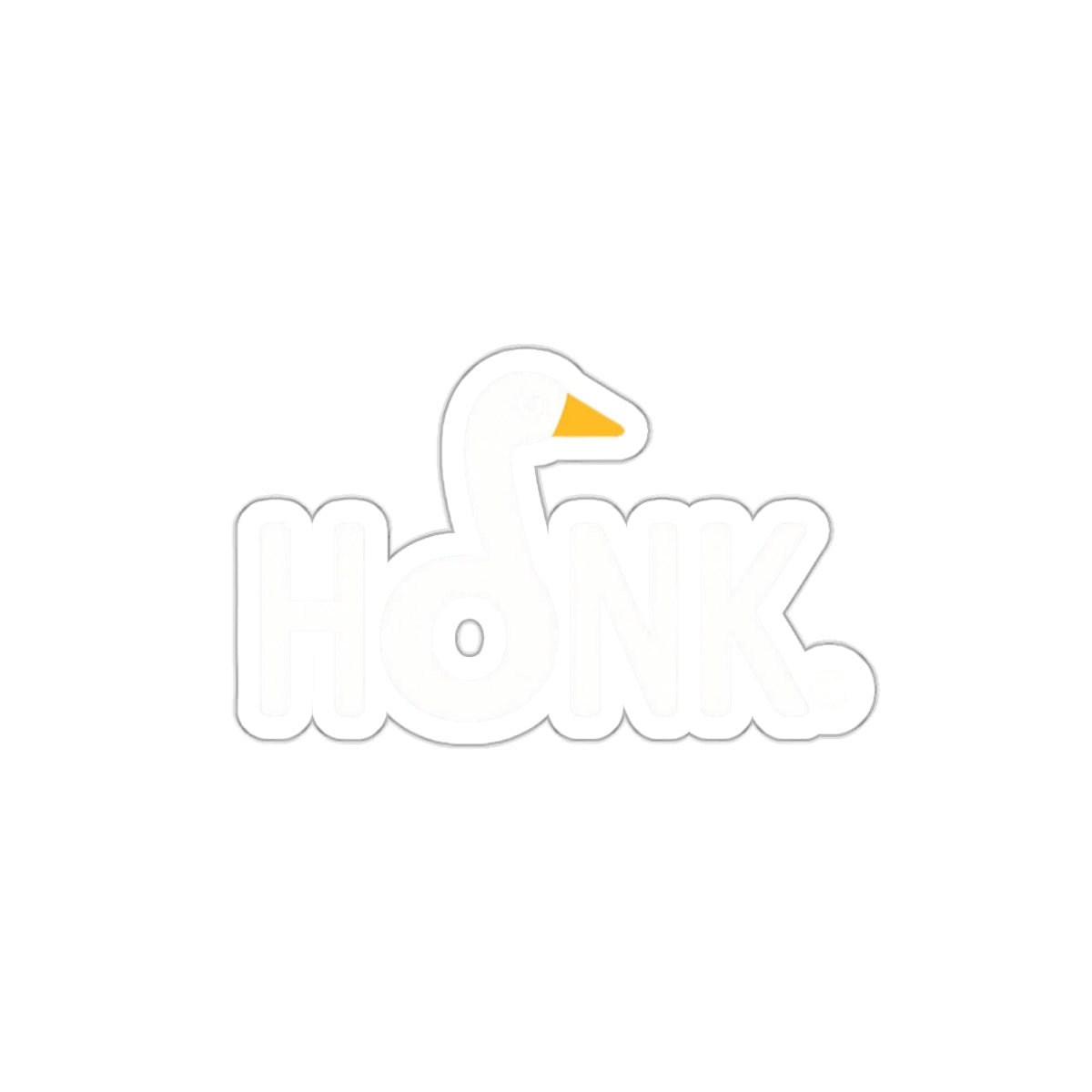 Fun Honk Goose Shaped Sticker for Laptops or Notebooks
