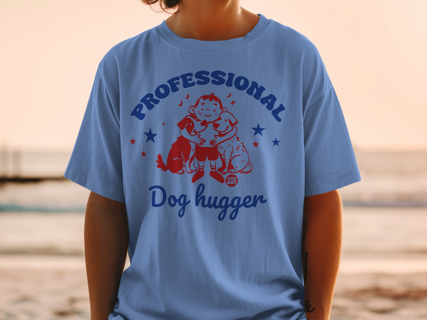 Professional Dog Hugger Graphic T-shirt