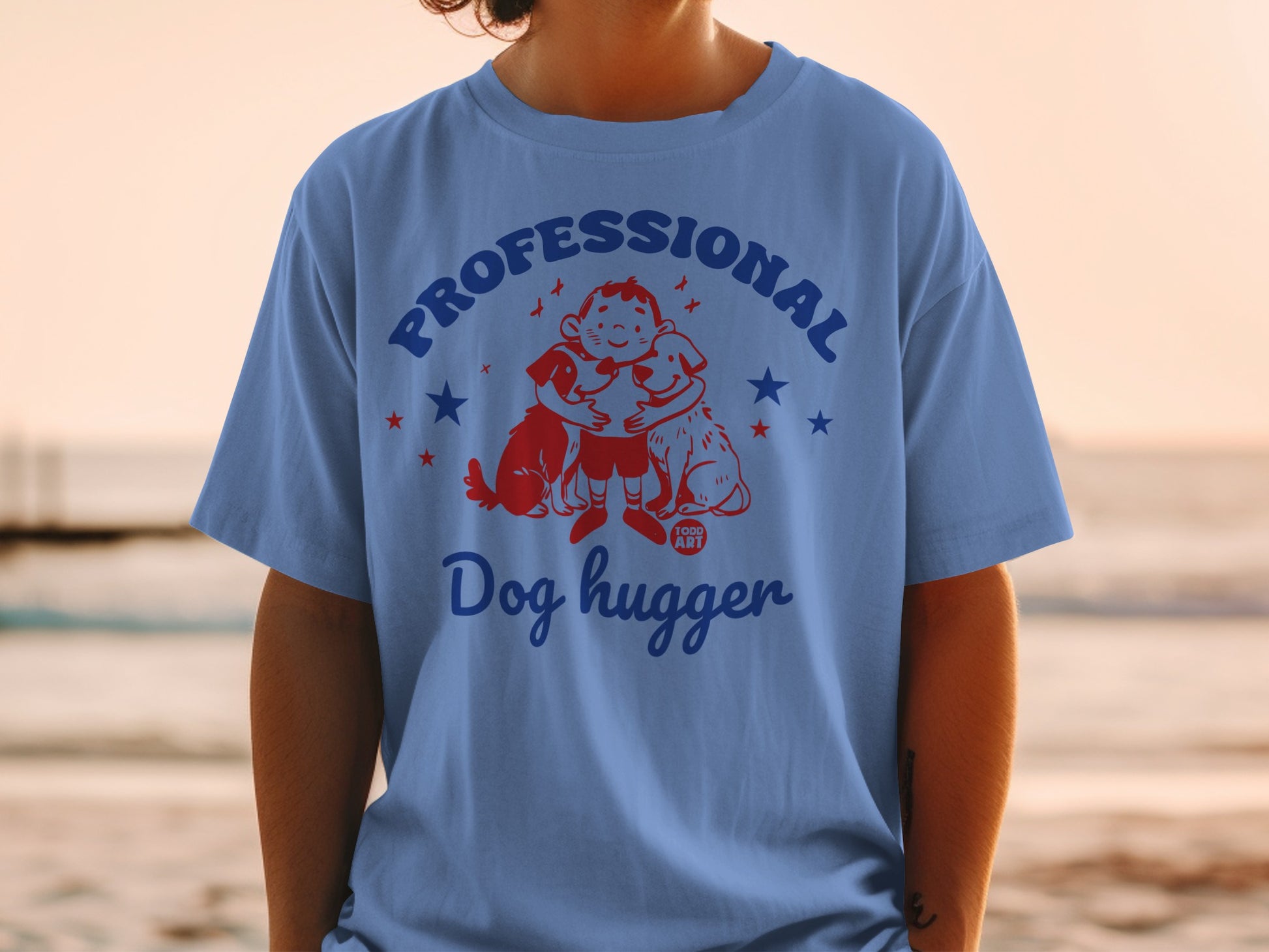 Professional Dog Hugger Graphic T-shirt