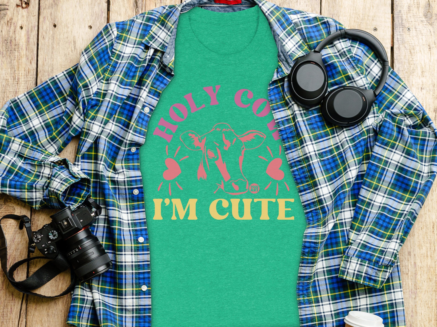 Holy Cow I'm Cute Funny Graphic Tee Shirt Marvelous Design