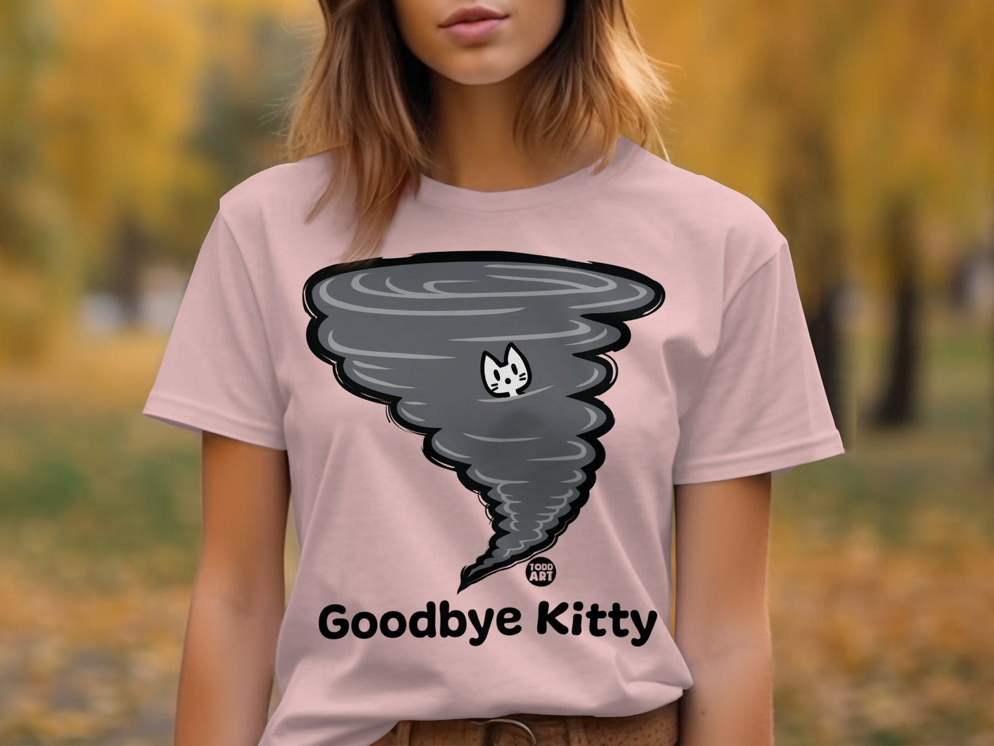 Goodbye Kitty Graphic T-Shirt for a Playful Style