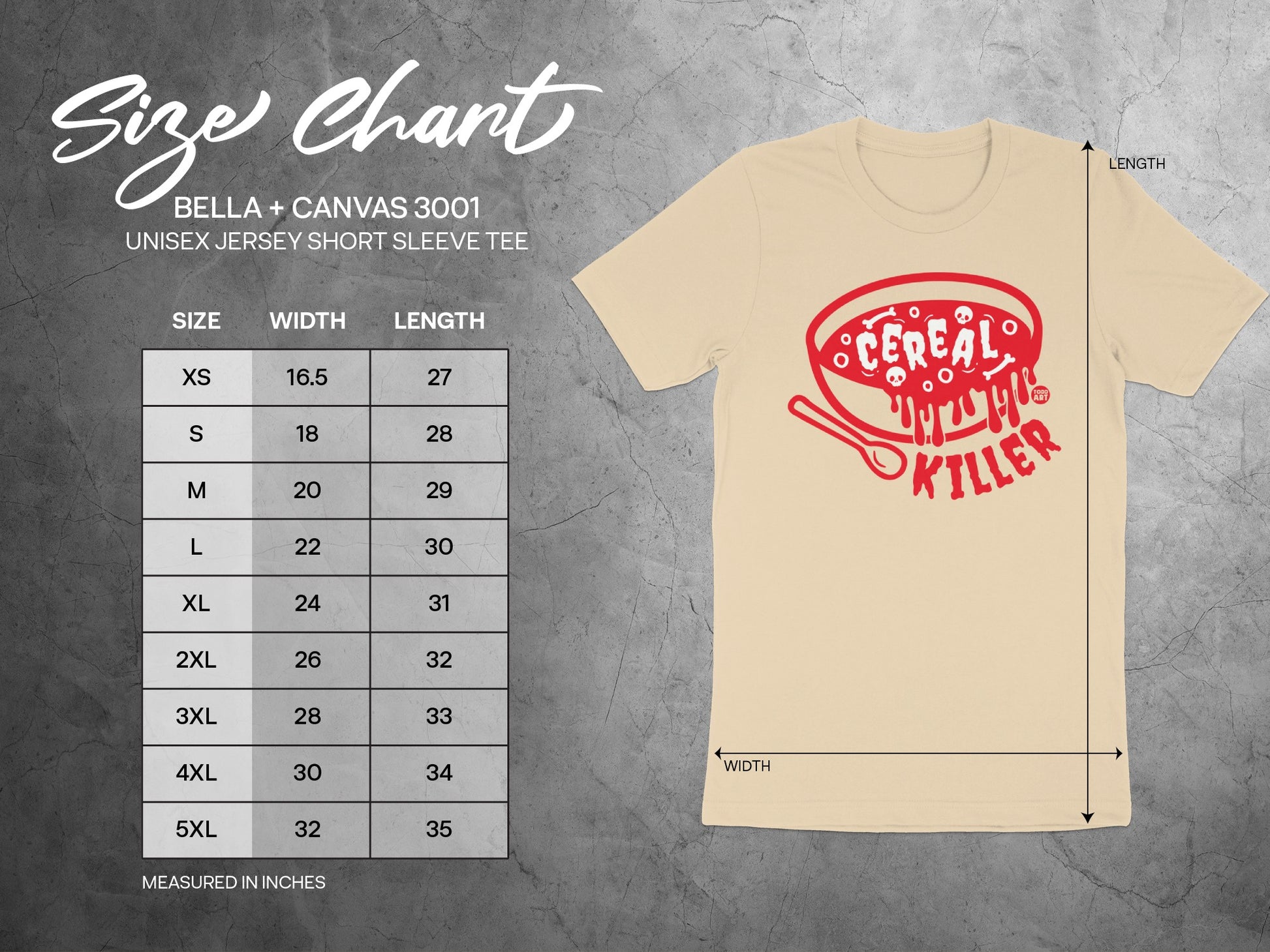 Cereal Killer Graphic Unisex Jersey Short Sleeve Shirt