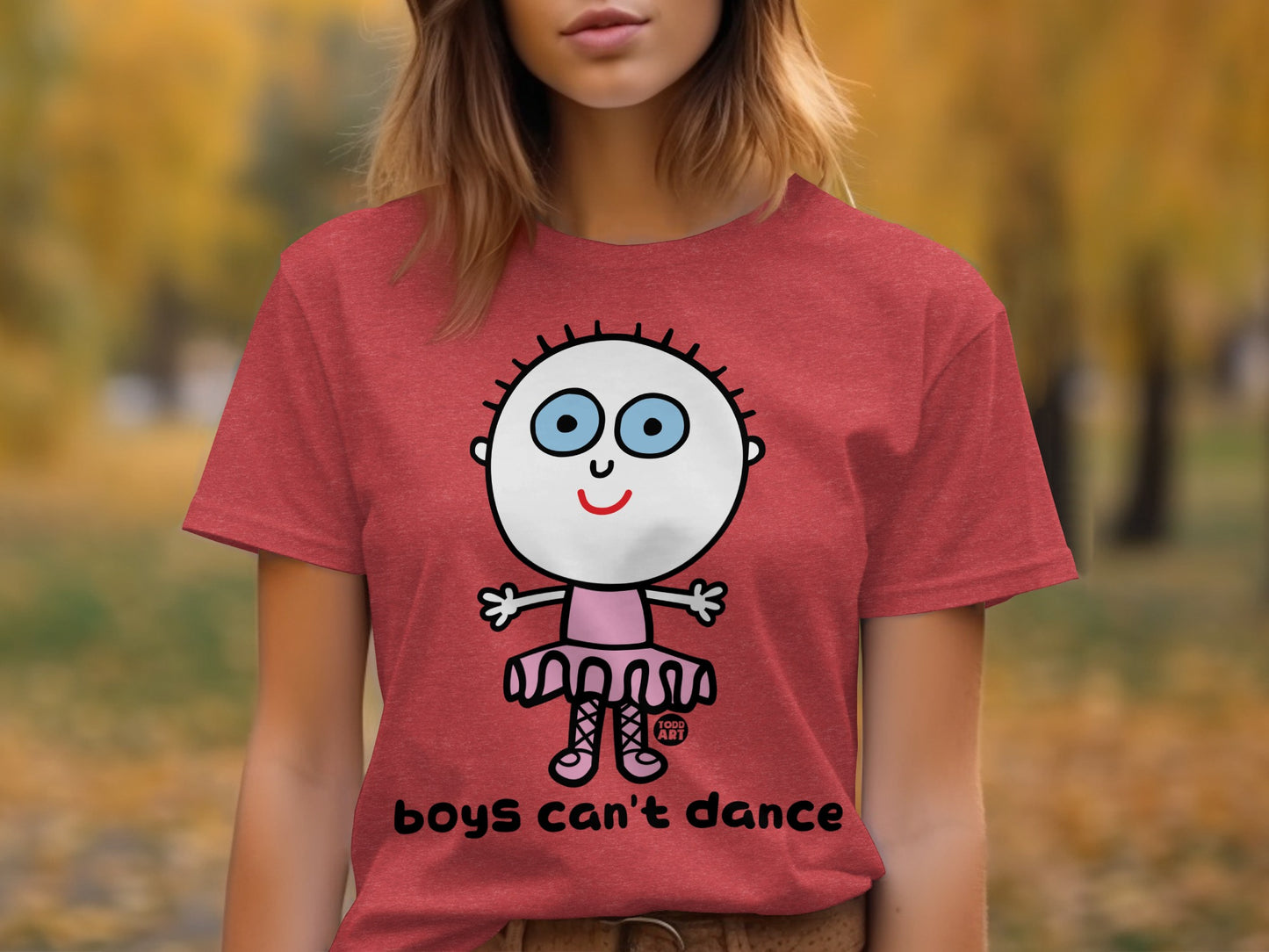 Funny Boys Can't Dance Graphic T-Shirt for Women
