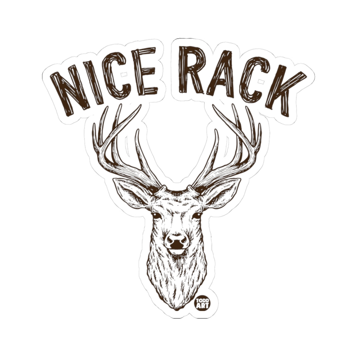 Nice RackTodd Art Sticker