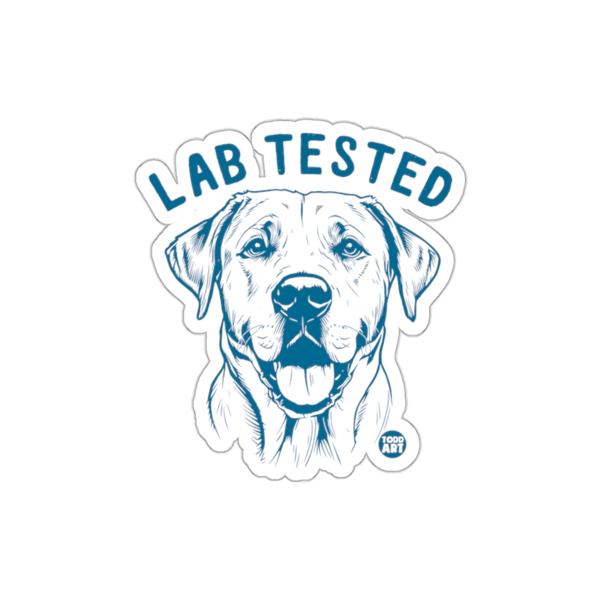 Lab Tested Labrador Retriever Sticker for Dog Lovers