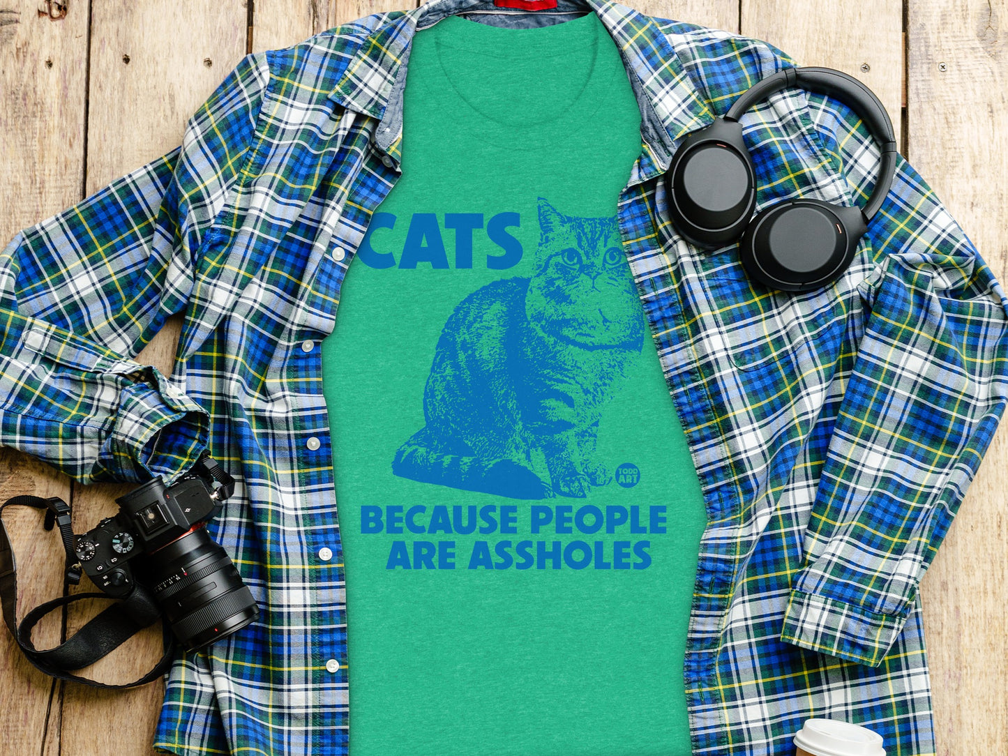 Cats Because People Are Assholes T-Shirt