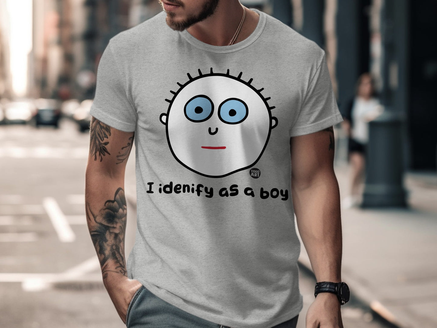 Funny I Identify As A Boy Graphic T Shirt