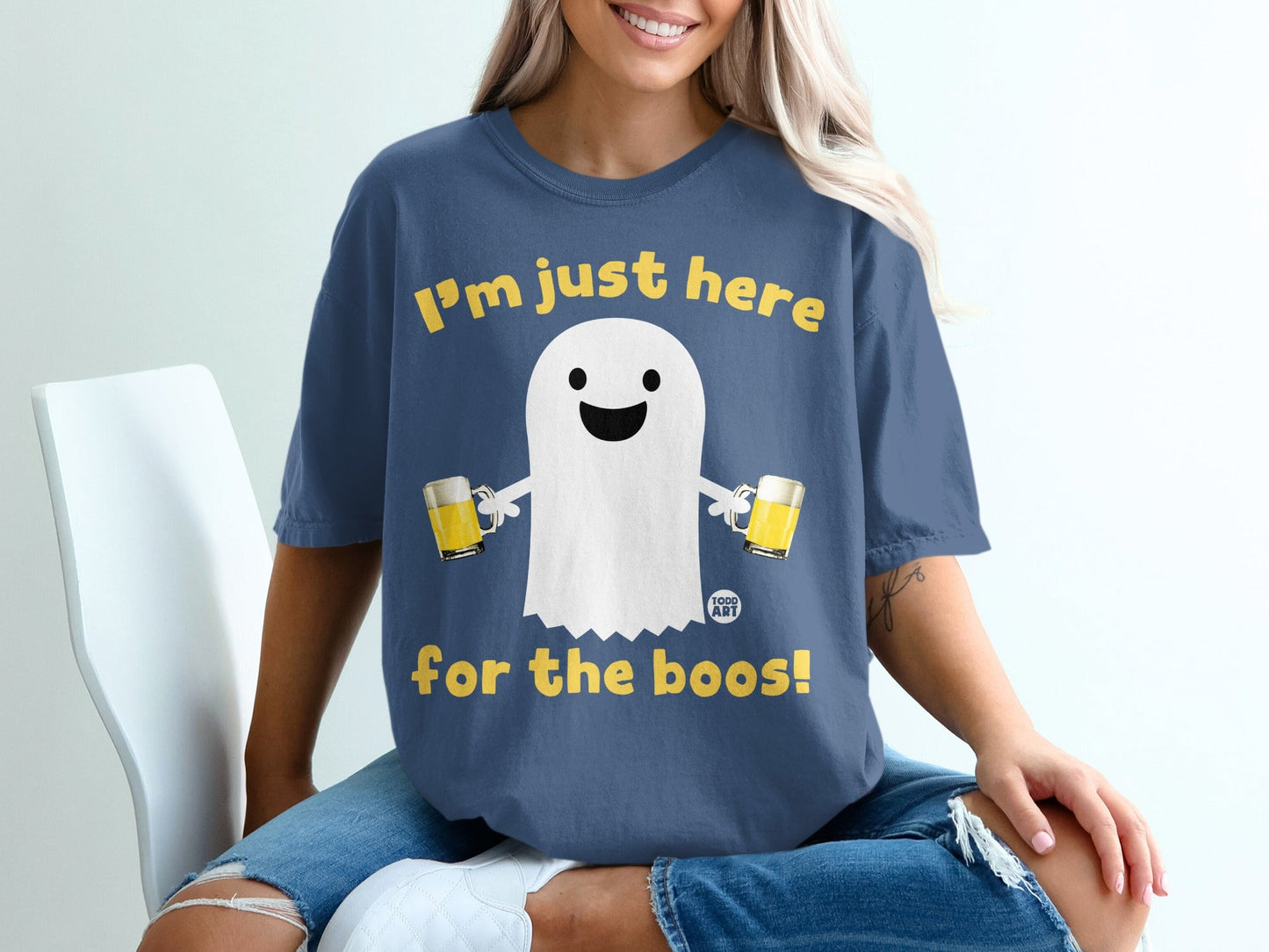 I'm Just Here For The Boos Fun Ghost T-Shirt