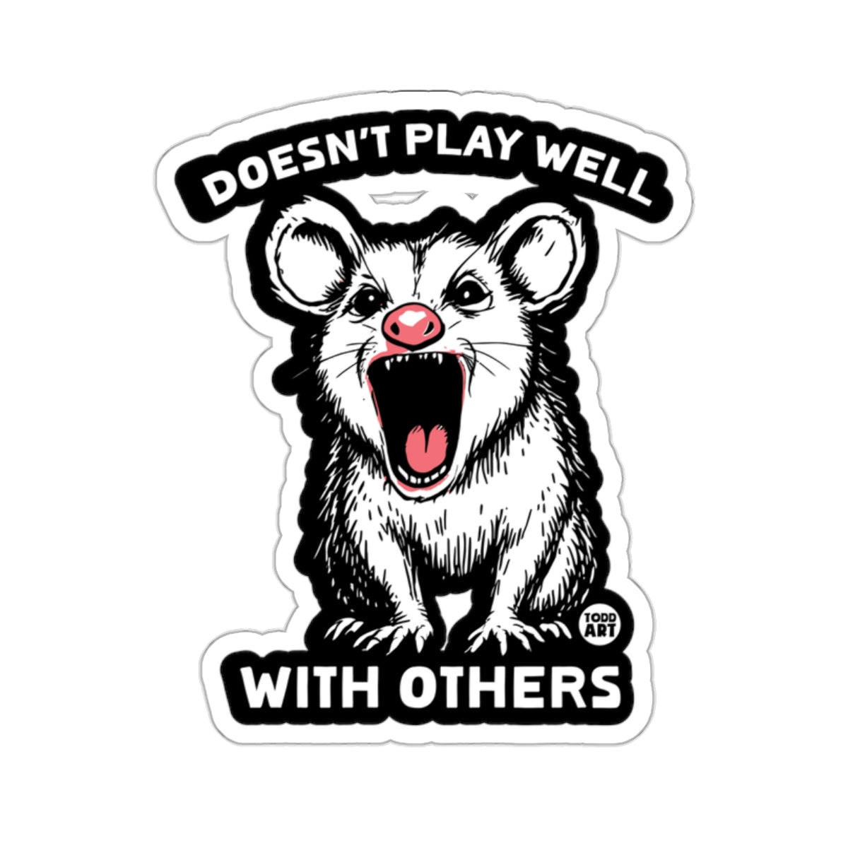 Grumpy Opossum Doesnt Play Well With Others 