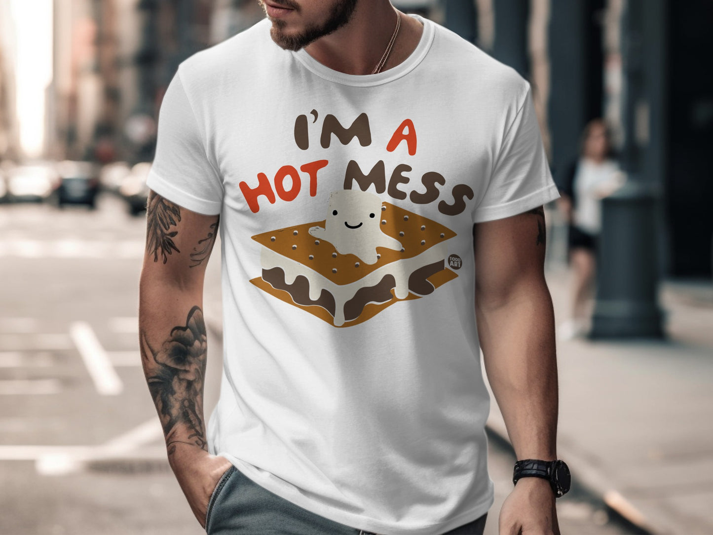 I'm A Hot Mess S'more Design Graphic Tee Shirt