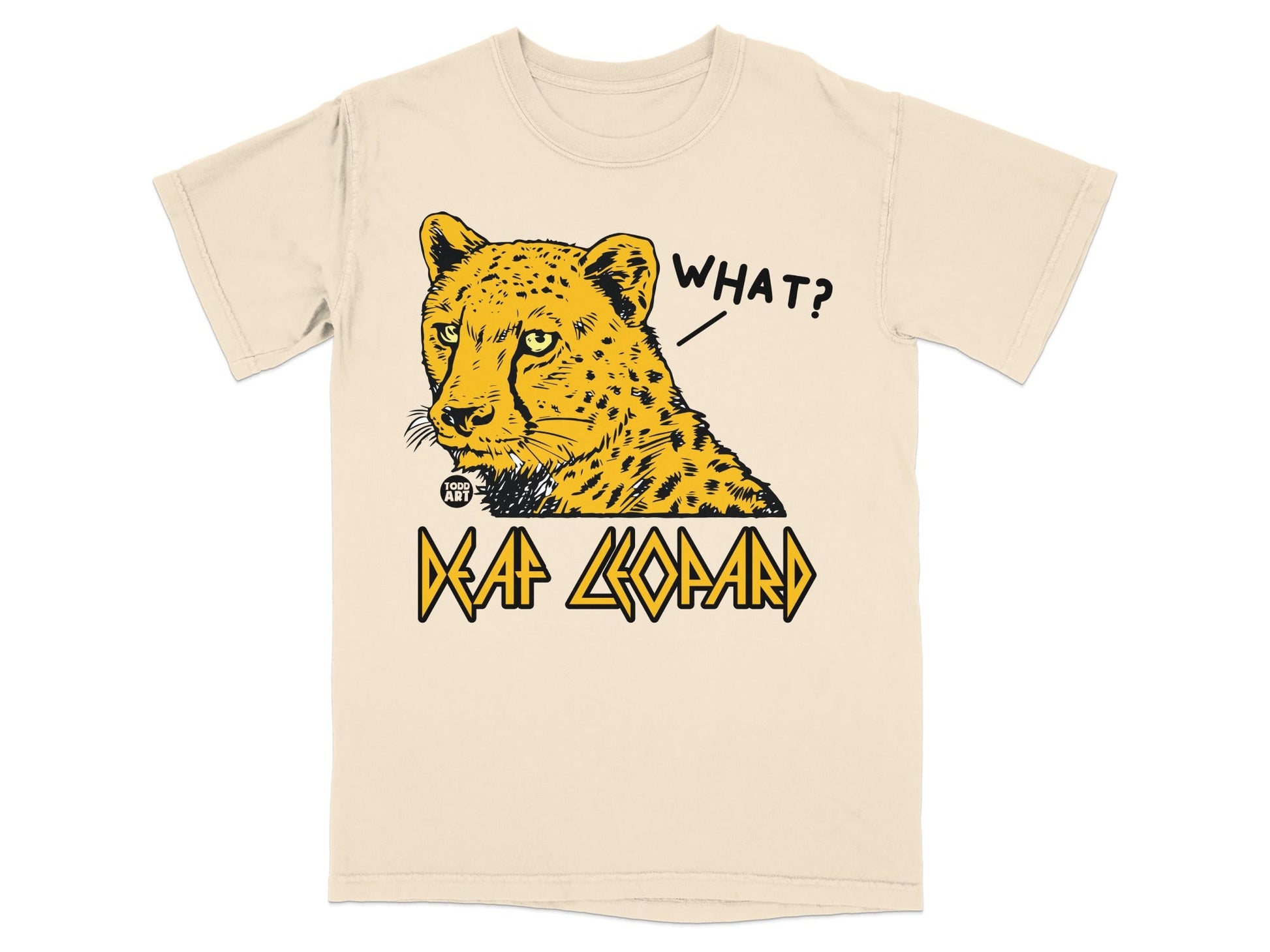 Leopard Graphic What? Deaf Leopard T-Shirt Product
