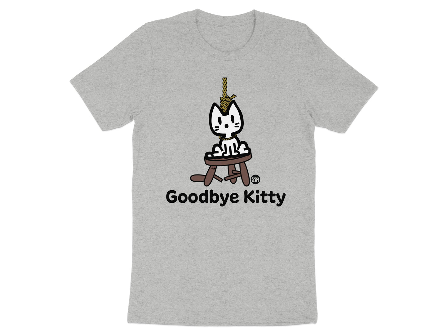 Goodbye Kitty Graphic T-Shirt Funny Cat Shirt