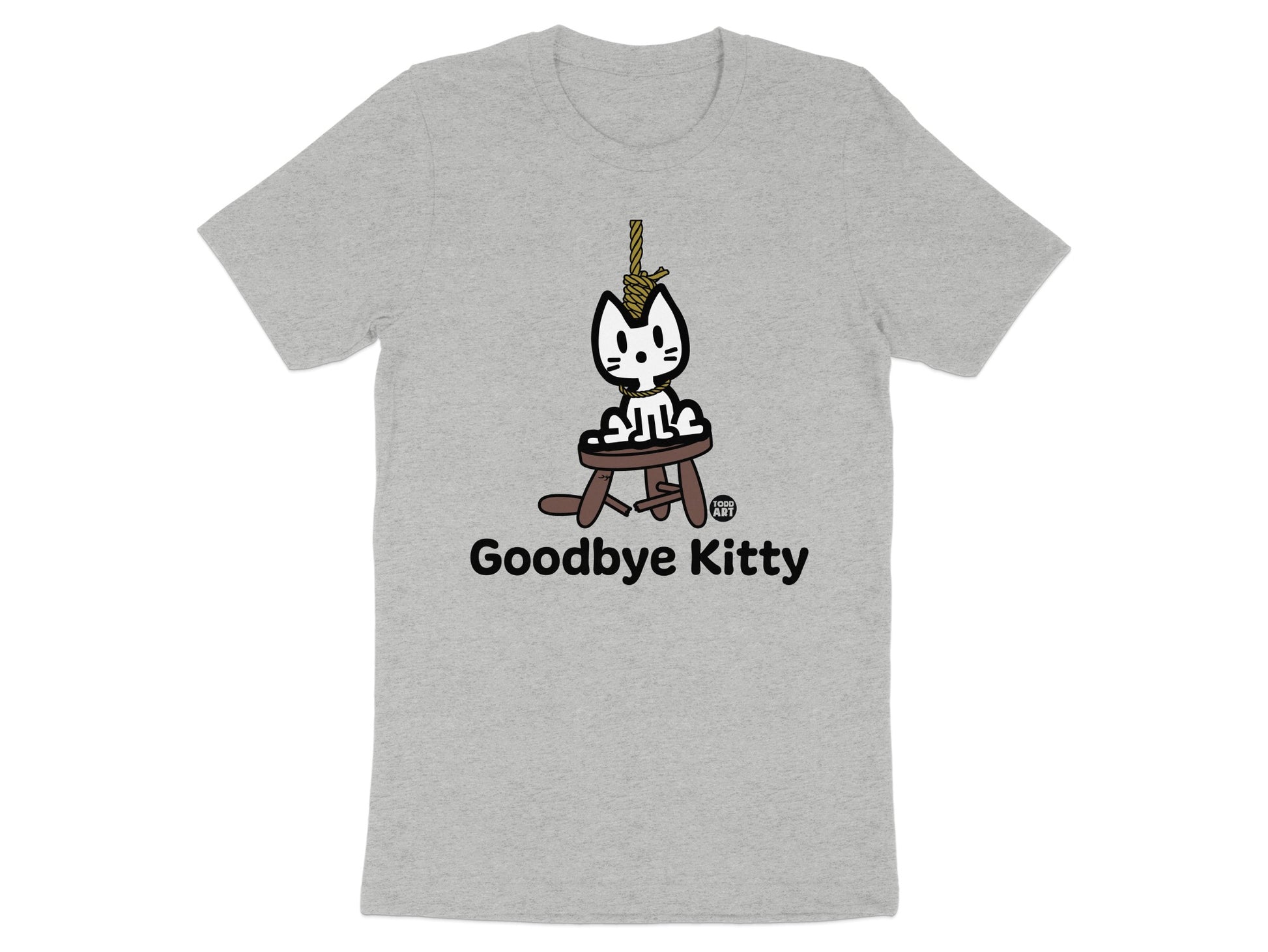 Goodbye Kitty Graphic T-Shirt Funny Cat Shirt