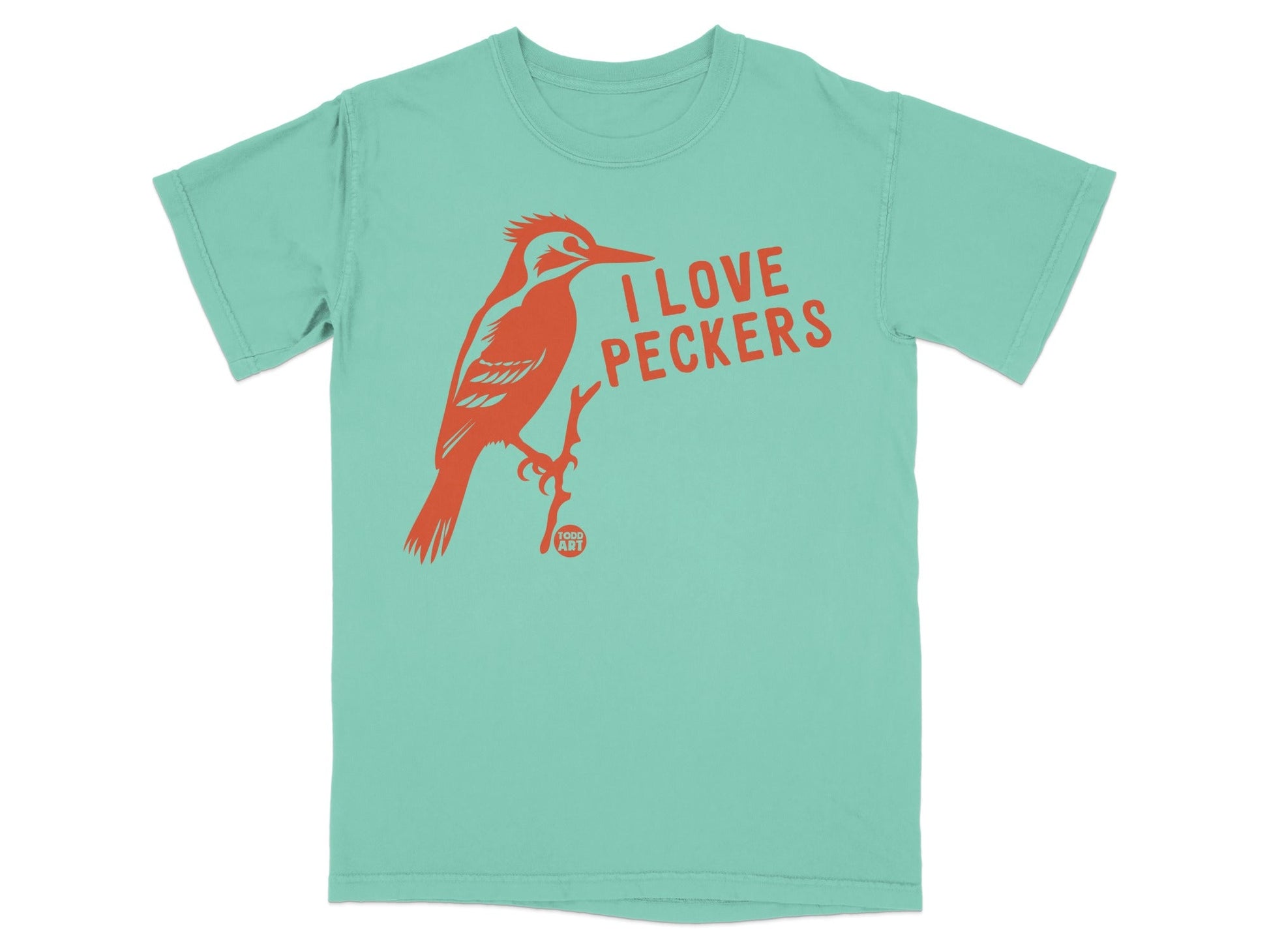 I Love Peckers Funny Bird Graphic T-Shirt