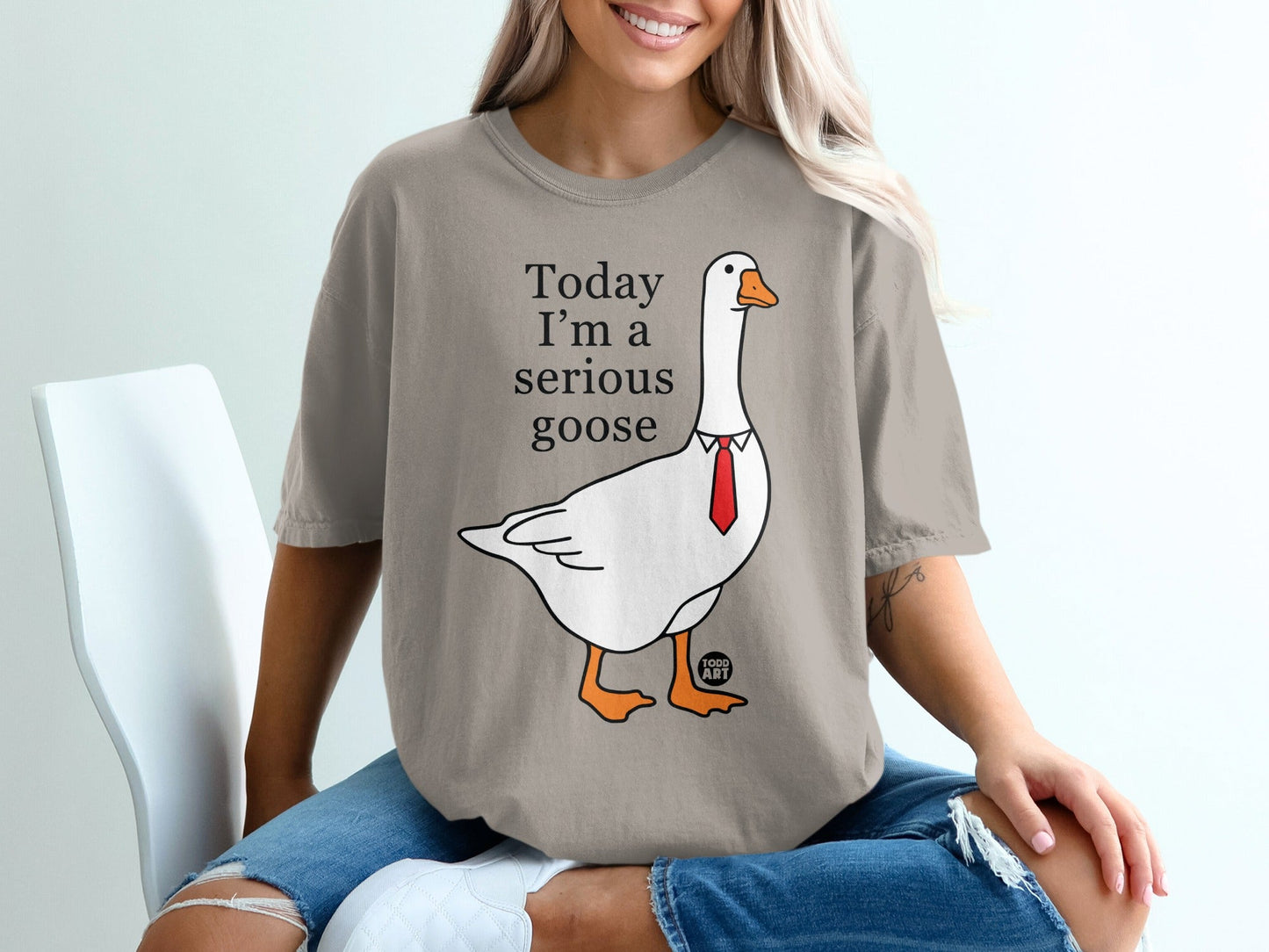 Today I'm a Serious Goose Funny Graphic T-shirt